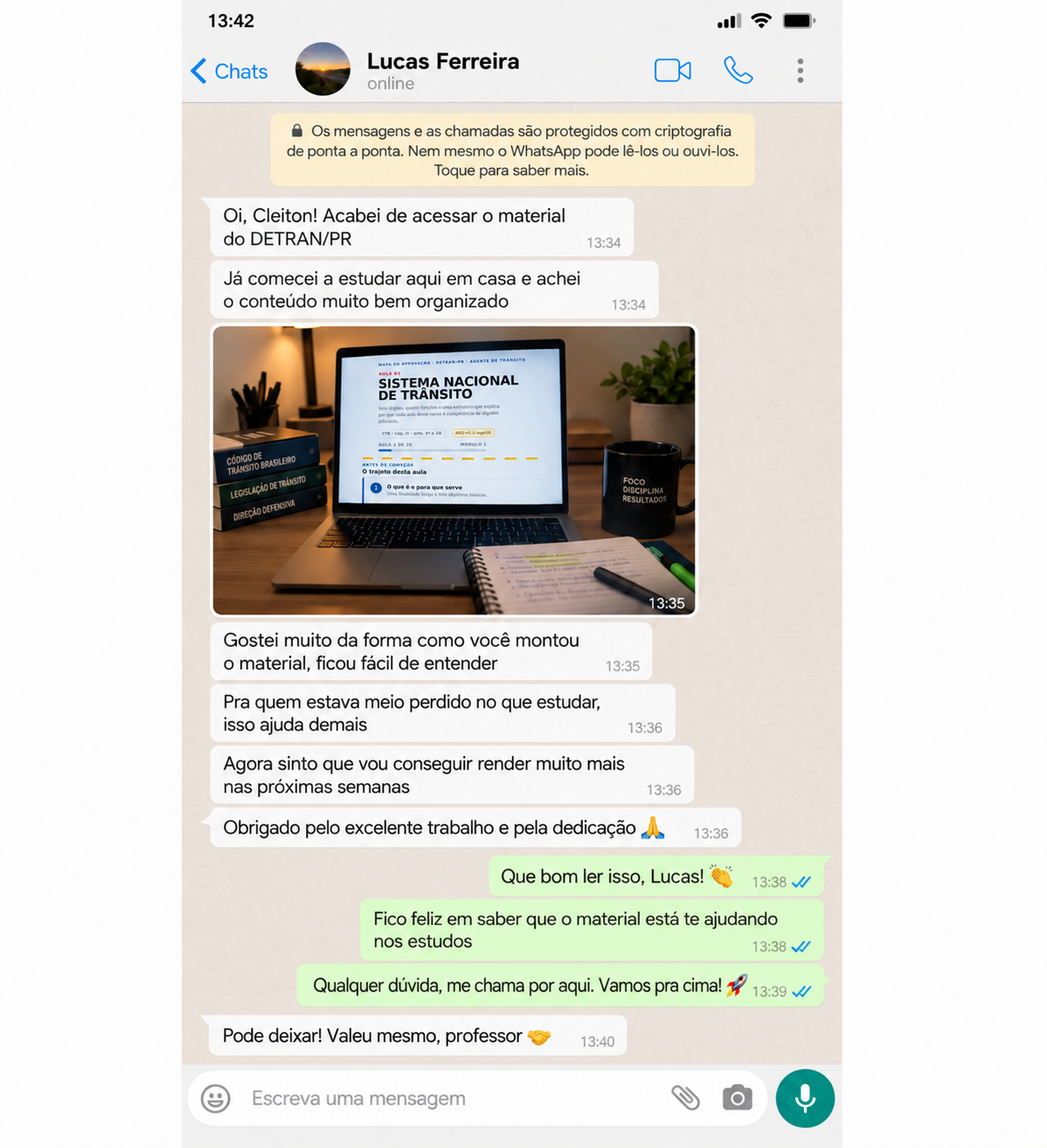 Depoimento de Lucas Ferreira sobre o Mapa da Aprovação DETRAN PR